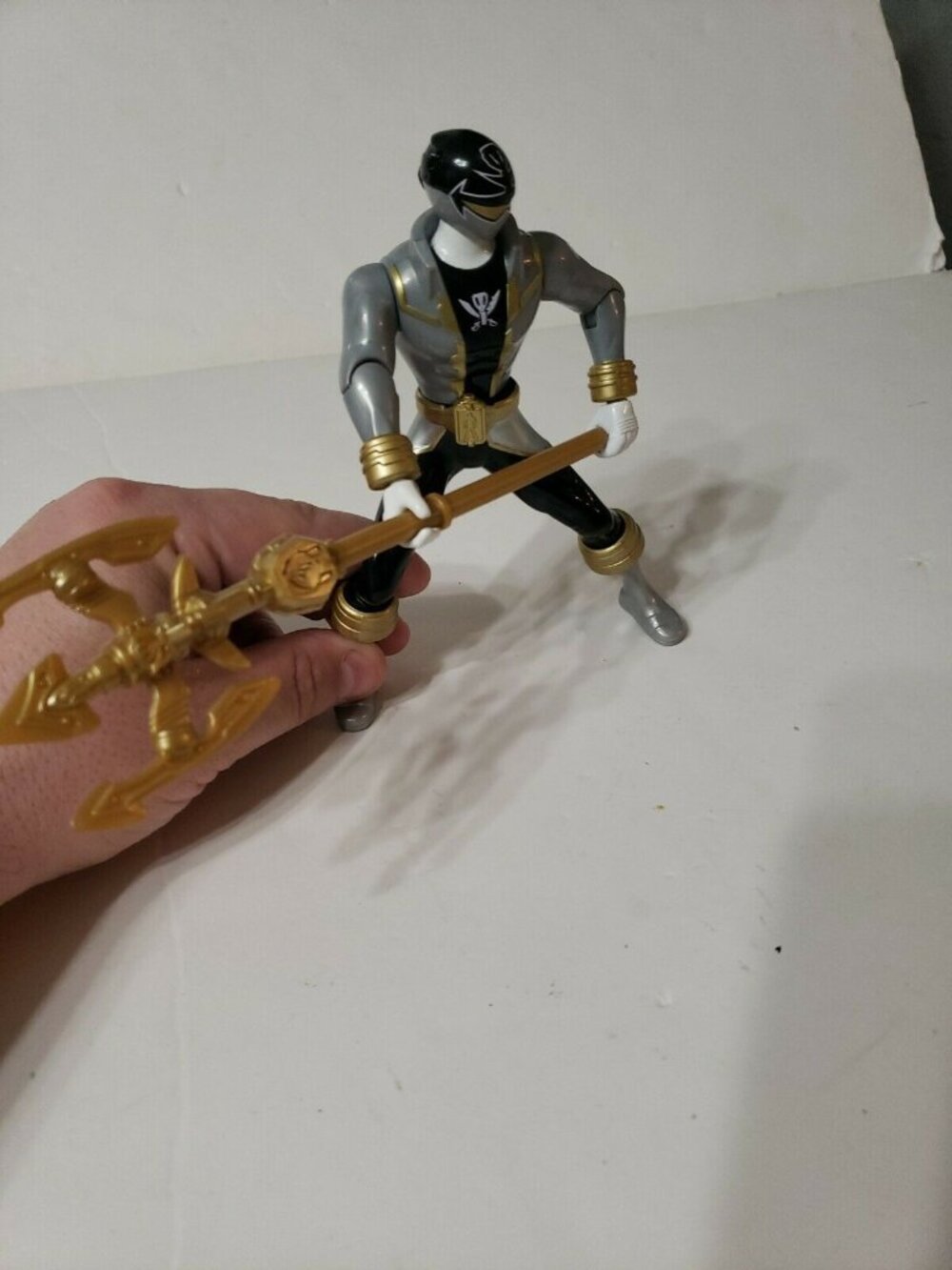 POWER RANGERS SUPER MEGAFORCE Armored Super Mega Silver Ranger Action Figure